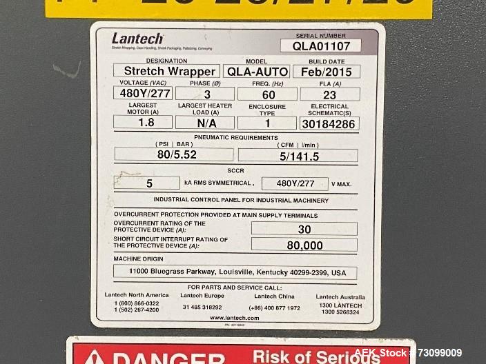 Lantech Automatic Stretch Wrapper, Model QLA-Auto