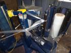 Used Lantech Auto Stretch Wrapper, Model Q Series Auto 3 Station. Powered conveyor infeed and discharge. Frame painted with Steel It application. 230-480 V / 3 ph / 60 Hz. 20