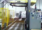 Used Muller 202 Octopus Automatic Stretch Wrapper. 480 V, 20 Amp, PSI 80, Cycle 60, KVA 9.6.