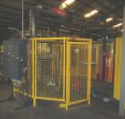 Used Wulftec Model WRT-150 Semi-automatic Rotary Arm (Orbital) Stretch Wrapper. Machine is capable of speeds up to 50 loads per hour. Has a maximum load size of 54