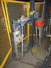 Used Wulftec Model WRT-150 Semi-automatic Rotary Arm (Orbital) Stretch Wrapper. Machine is capable of speeds up to 50 loads per hour. Has a maximum load size of 54