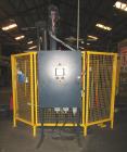 Used Wulftec Model WRT-150 Semi-automatic Rotary Arm (Orbital) Stretch Wrapper. Machine is capable of speeds up to 50 loads per hour. Has a maximum load size of 54