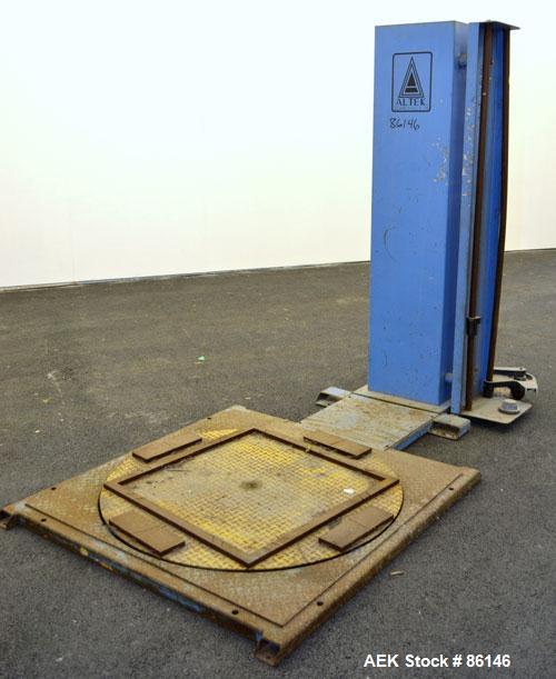 Used Altek Pallet Stretch Wrapper. 46" Diameter motorized turntable. Driven by a 1 HP, 1/60/115/230 Volt, 1725 RPM gearmotor, ratio 60:1.