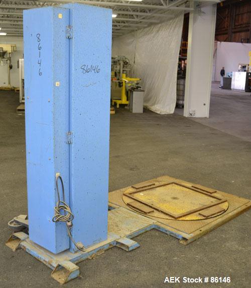 Used Altek Pallet Stretch Wrapper. 46" Diameter motorized turntable. Driven by a 1 HP, 1/60/115/230 Volt, 1725 RPM gearmotor, ratio 60:1.