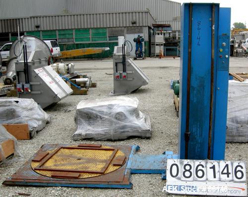 Used Altek Pallet Stretch Wrapper. 46" Diameter motorized turntable. Driven by a 1 HP, 1/60/115/230 Volt, 1725 RPM gearmotor, ratio 60:1.