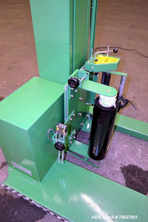 Used Highlight Industries Predator SS Semi-Automatic Turntable Stretch Wrapper, Carbon Steel. Film stretch infinite/ manual adjustment, 59” diameter turntable, speed adjustable to 10 rpm, wrap height...