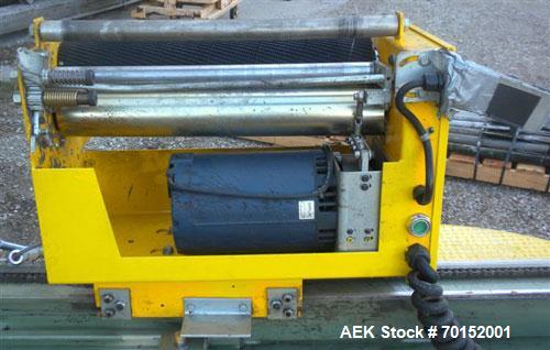 Used ITW Mima Semi-Automatic Spiral Web Stretch Wrapper, model FE-HP, carbon steel. Up to 30 loads per hour. 72" diameter turntable, output 10 rpm. Motorized film elevator. Wrap height minimum 1/2", ...