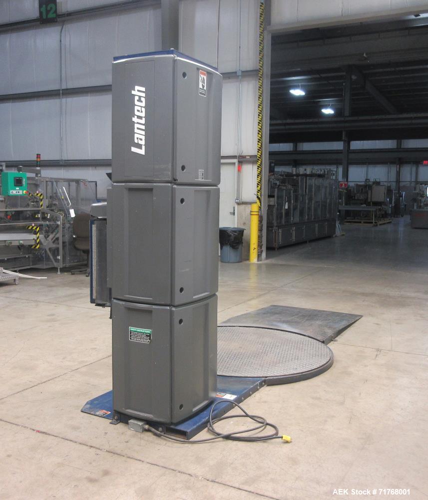 Used Lantech Q300 Semi-Automatic Pallet Stretch Wrap Machine