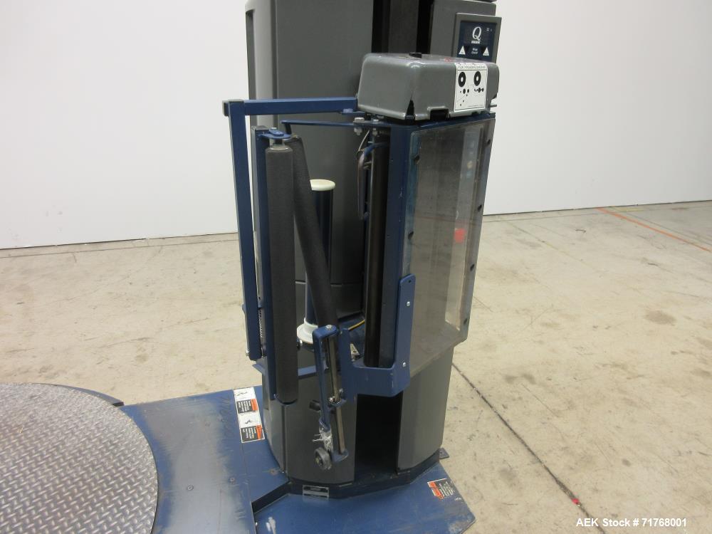 Used- Lantech Q300 Semi-Automatic Pallet Stretch Wrap Machine