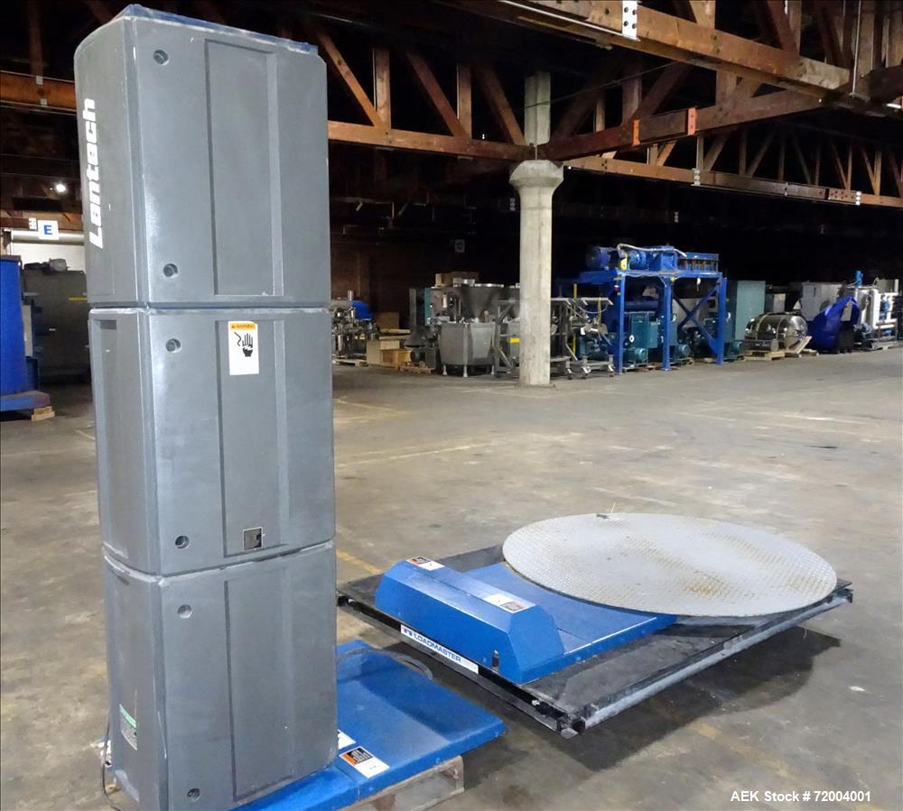 Used Lantech Q-300 Semi-Automatic Stretch Wrapper.