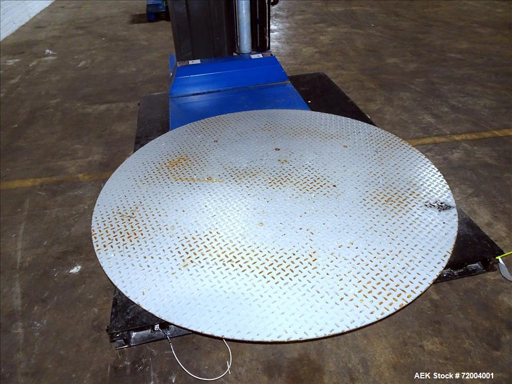 Used Lantech Q-300 Semi-Automatic Stretch Wrapper.
