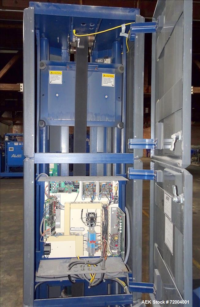 Used Lantech Q-300 Semi-Automatic Stretch Wrapper.