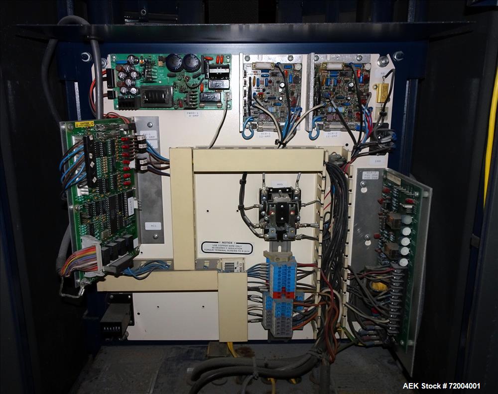 Used Lantech Q-300 Semi-Automatic Stretch Wrapper.