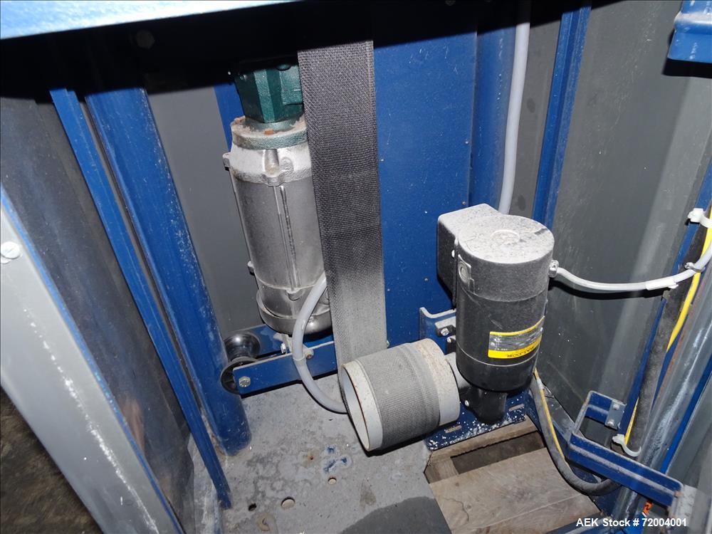 Used Lantech Q-300 Semi-Automatic Stretch Wrapper.