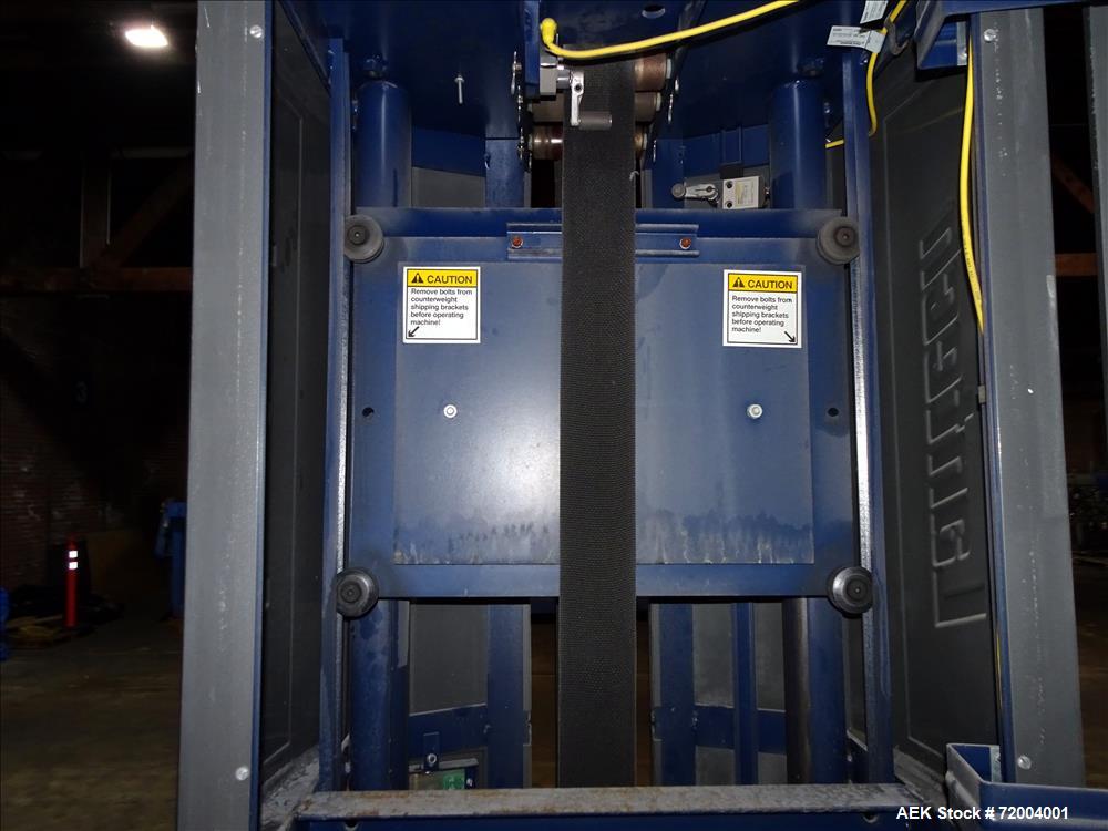 Used Lantech Q-300 Semi-Automatic Stretch Wrapper.