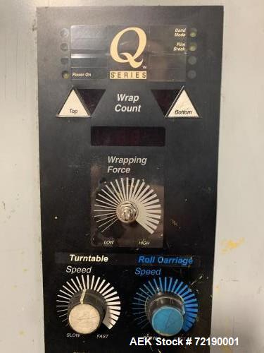 Used- Lantech Semi-Automatic Stretch Wrapper, Model Q-300