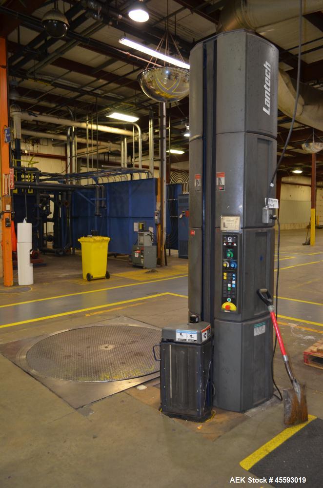 Used Lantech Model Q300 Stretch Wrapper. 72" Diameter turntable. 115 Volt, 20 amp, 50/60 hertz. In floor mounted. Serial#QM011331.