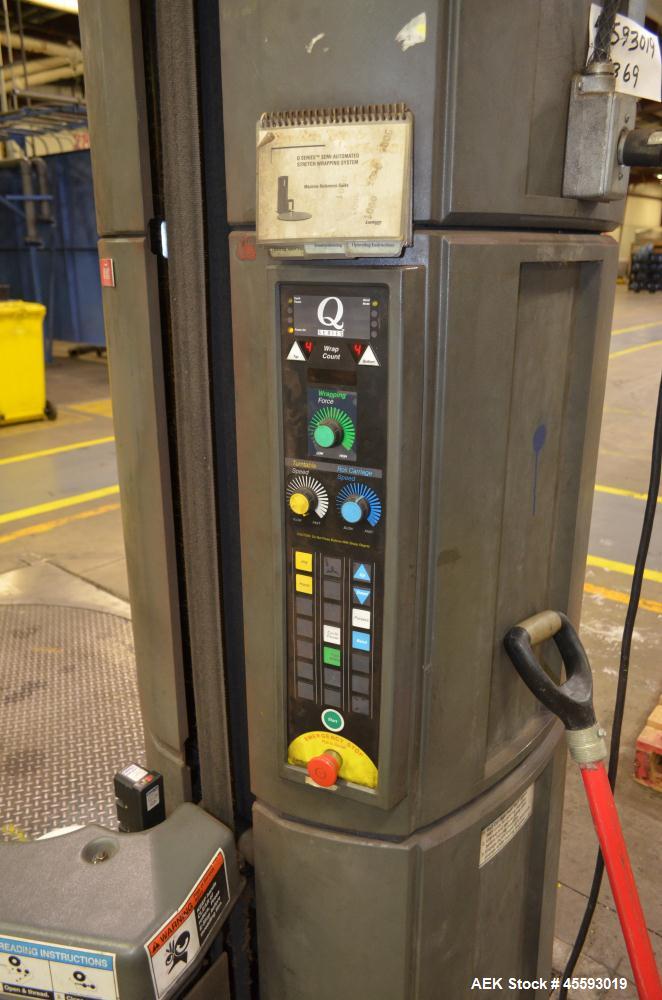 Used Lantech Model Q300 Stretch Wrapper. 72" Diameter turntable. 115 Volt, 20 amp, 50/60 hertz. In floor mounted. Serial#QM011331.