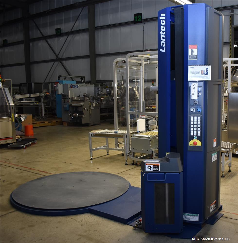 Used Lantech Q300 Semi Automatic Stretch Wrapper.