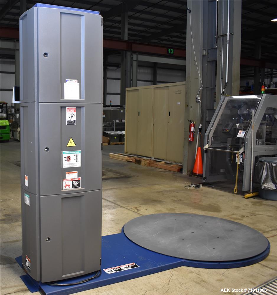 Used Lantech Q300 Semi Automatic Stretch Wrapper.