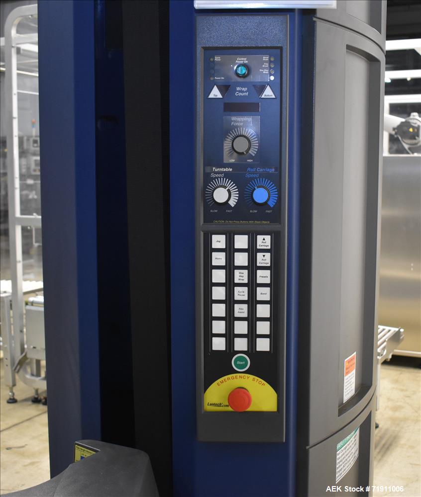 Used Lantech Q300 Semi Automatic Stretch Wrapper.