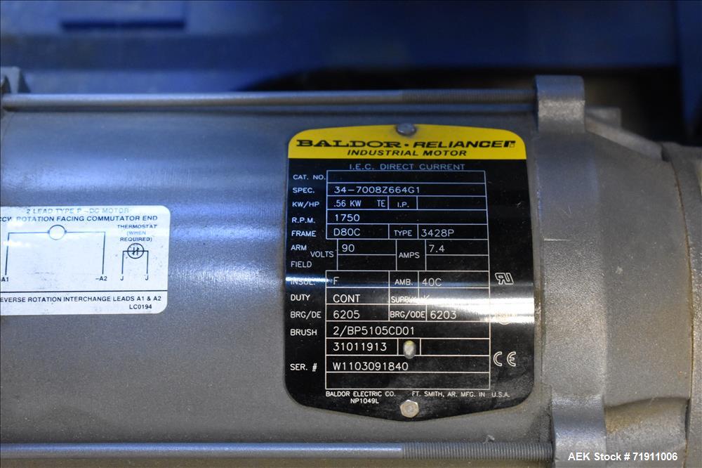 Used Lantech Q300 Semi Automatic Stretch Wrapper.