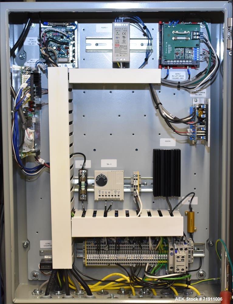 Used Lantech Q300 Semi Automatic Stretch Wrapper.