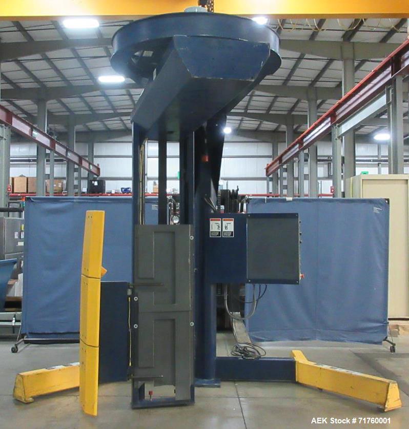 Used Lantech S-300 Straddle-Type Semi Automatic Stretch Wrapper