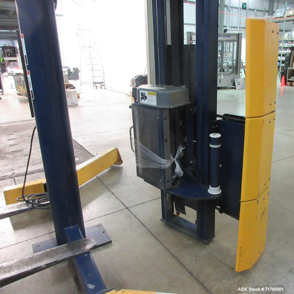 Used Lantech S-300 Straddle-Type Semi Automatic Stretch Wrapper