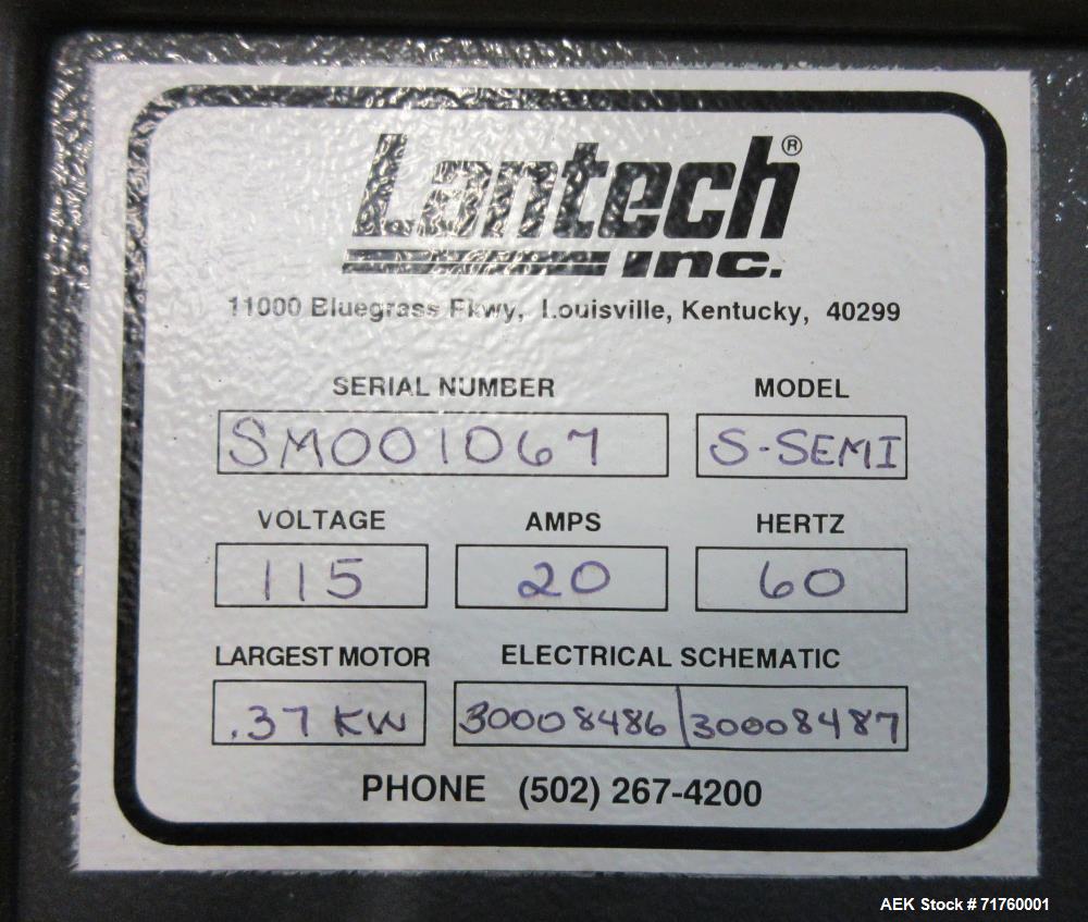 Used Lantech S-300 Straddle-Type Semi Automatic Stretch Wrapper