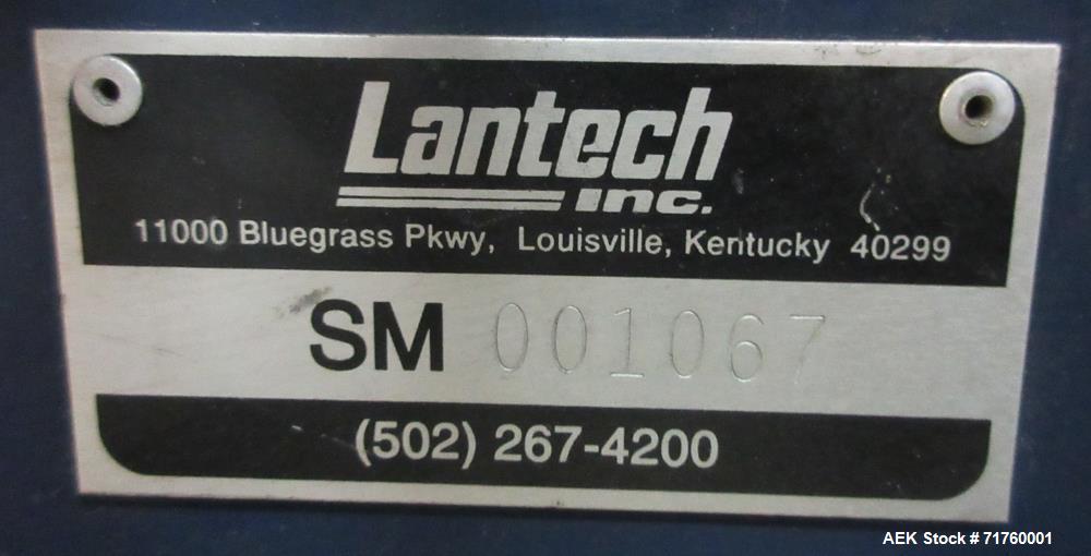 Used Lantech S-300 Straddle-Type Semi Automatic Stretch Wrapper