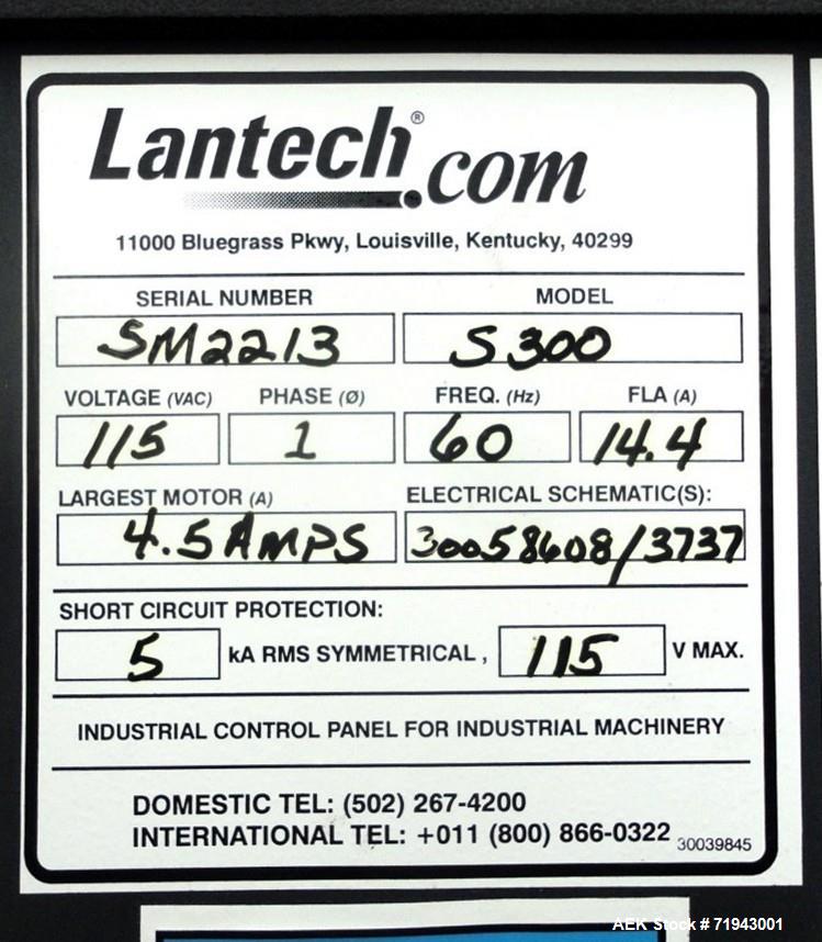 Used Lantech Semi-Automatic Stretch Wrapper, Model S-300