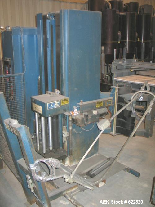 USED: Lantech semi-automatic stretch wrapper, model SHASP-3, powerroller stretch film delivery system. Complete with manuals anddrawings. Series Custom. 460V, 3 phase, 60 hz, 20 amps. 54" wideusable ...