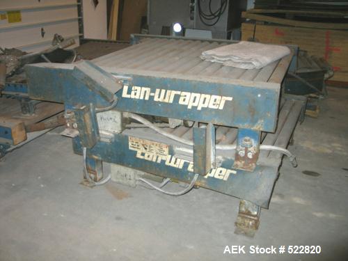USED: Lantech semi-automatic stretch wrapper, model SHASP-3, powerroller stretch film delivery system. Complete with manuals anddrawings. Series Custom. 460V, 3 phase, 60 hz, 20 amps. 54" wideusable ...