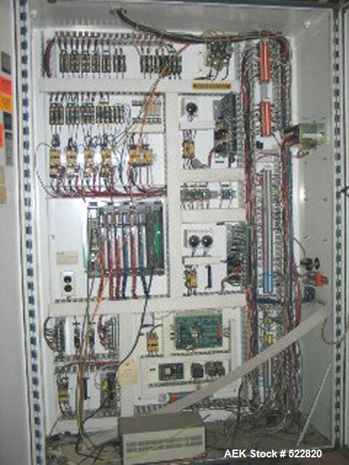 USED: Lantech semi-automatic stretch wrapper, model SHASP-3, powerroller stretch film delivery system. Complete with manuals anddrawings. Series Custom. 460V, 3 phase, 60 hz, 20 amps. 54" wideusable ...