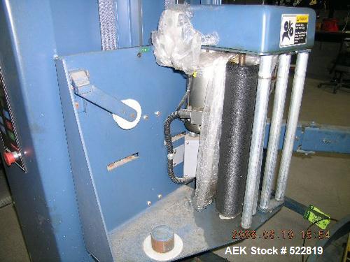 USED: Lantech semi-automatic stretch wrapper. Control panel is 230/460volt. 81" diameter turntable. Dongan circuit boxes. 6000 lb capacityturntable. 51-1/2" usable roller width. 5158 cycles run on th...
