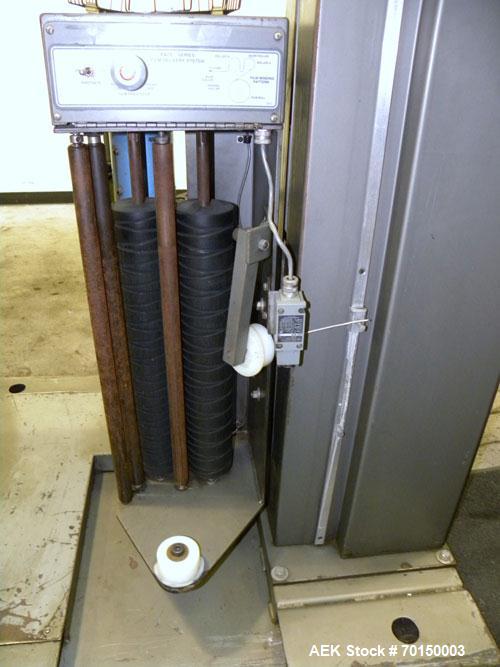 Used Liberty Industries Series 5.1 Semi-Automatic Stretch Wrapper. Capable of up to 30 loads per hour for spiral applicators. Includes a Pace series pre-stretch film delivery system, L70 controls, an...
