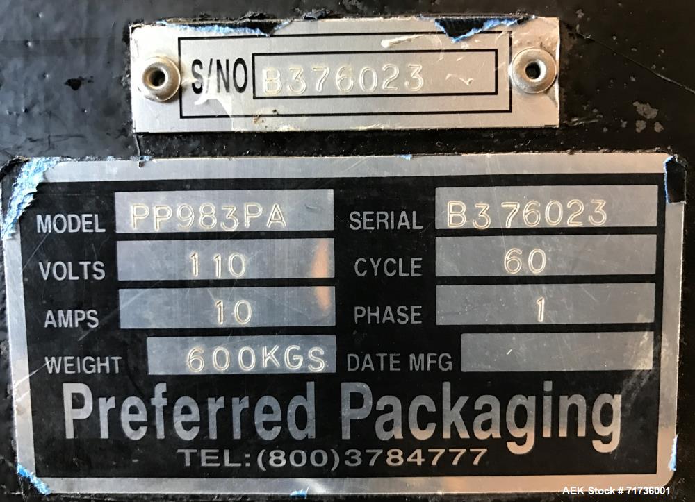 Used Preferred Packaging Semi-Automatic Turntable Stretch Wrapper