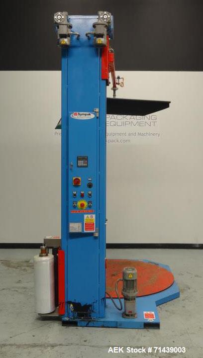 Used Sympac Model E1500-SA Semi Automatic Stretch Wrapper