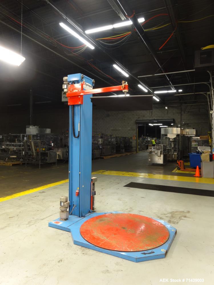 Used Sympac Model E1500-SA Semi Automatic Stretch Wrapper
