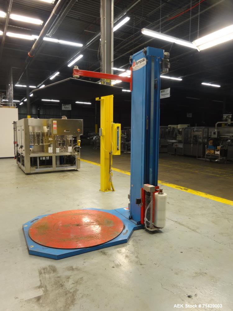 Used Sympac Model E1500-SA Semi Automatic Stretch Wrapper