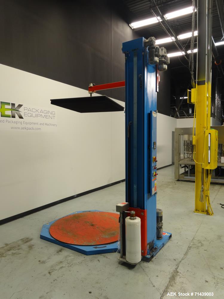 Used Sympac Model E1500-SA Semi Automatic Stretch Wrapper