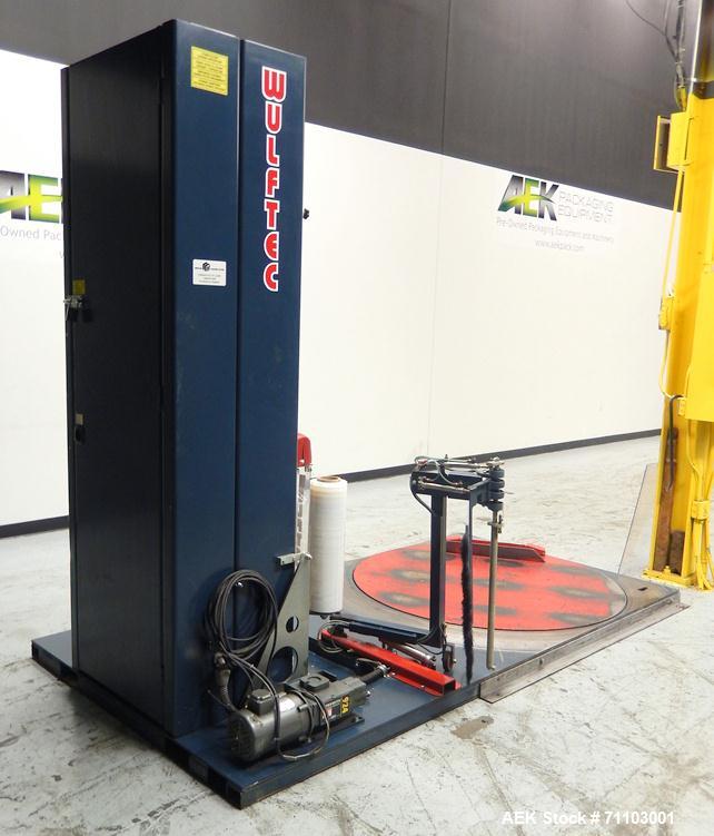 Used Wulftec Model WLPA-200 Semi Automatic Low Profile Stretch Wrapper