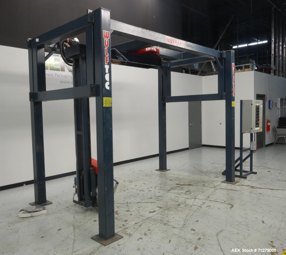 Used Wulftec Model WRT-200 International Semi-Automatic Rotary Arm Stretch Wrap