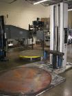Used Muller 501 Semi Automatic Stretch Wrapper capable of speeds up to 35 loads per hour. Rotation speed up to 12 rpm. Max load size: 60