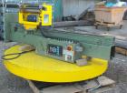 Used ITW Mima Semi-Automatic Spiral Web Stretch Wrapper, model FE-HP, carbon steel. Up to 30 loads per hour. 72