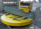 Used ITW Mima Semi-Automatic Spiral Web Stretch Wrapper, model FE-HP, carbon steel. Up to 30 loads per hour. 72