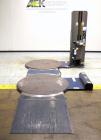 Used Lantech Q300 Semi-Automatic Dual truntable stretch wrapper. Low Profile unit capable of speeds from 25-35 loads per hour. Maximum load size 73 1/2
