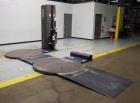 Used Lantech Q300 Semi-Automatic Dual truntable stretch wrapper. Low Profile unit capable of speeds from 25-35 loads per hour. Maximum load size 73 1/2