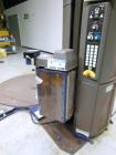 Used Lantech Q300 Semi-Automatic Dual truntable stretch wrapper. Low Profile unit capable of speeds from 25-35 loads per hour. Maximum load size 73 1/2
